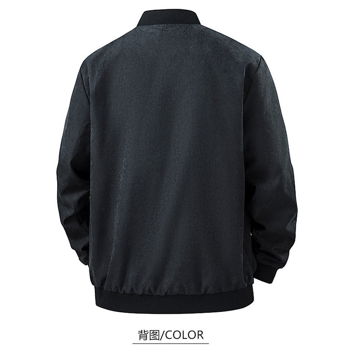 Herren Moderne Bomberjacke mit Stehkragen Drune
