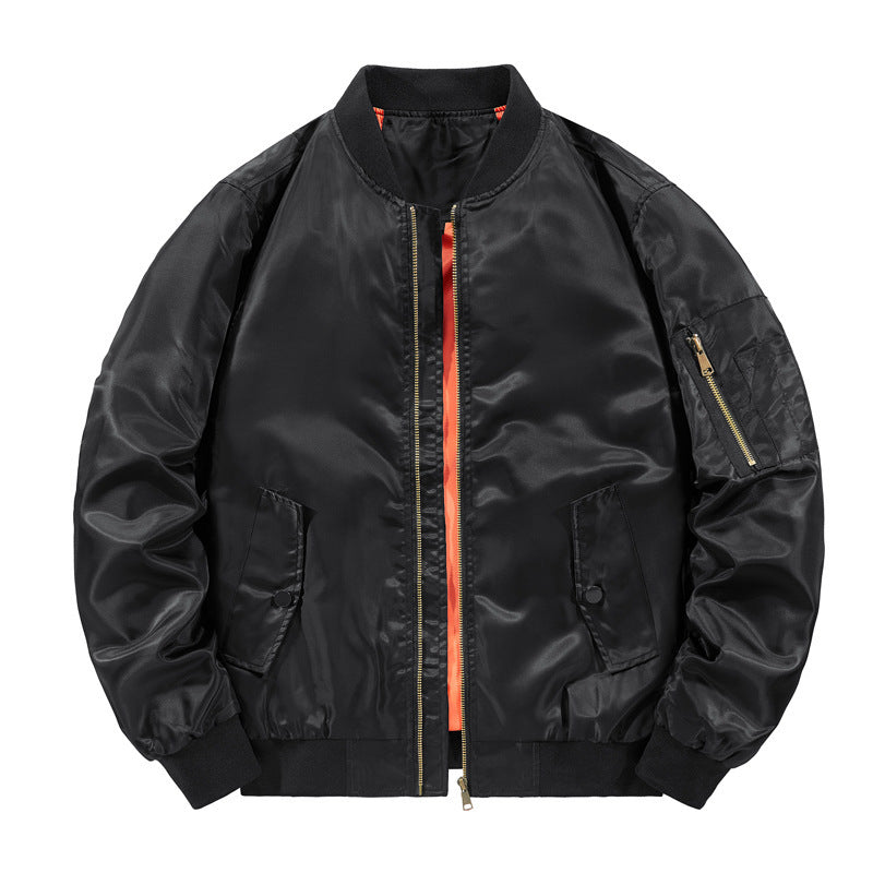 Herren leichter Pilotenbomber mit kontrastfutter und Ärmel‑Utilitytasche Drune