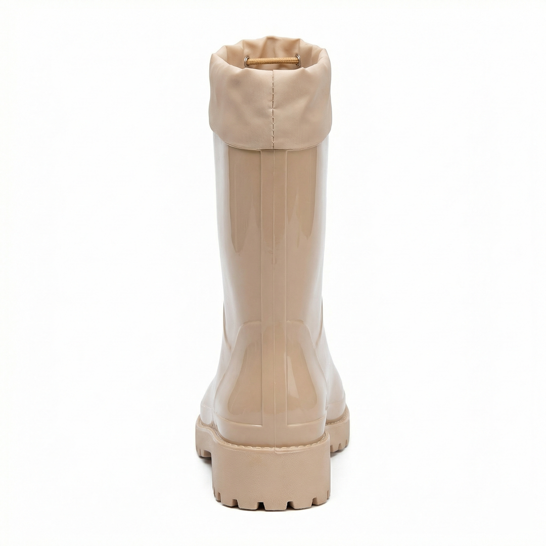 Damen Hochwertige und Stylische Gummistiefel mit Verstellbarem Schnürsystem Drune