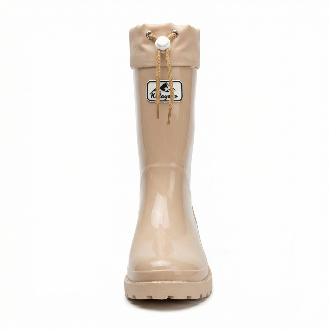Damen Hochwertige und Stylische Gummistiefel mit Verstellbarem Schnürsystem Drune