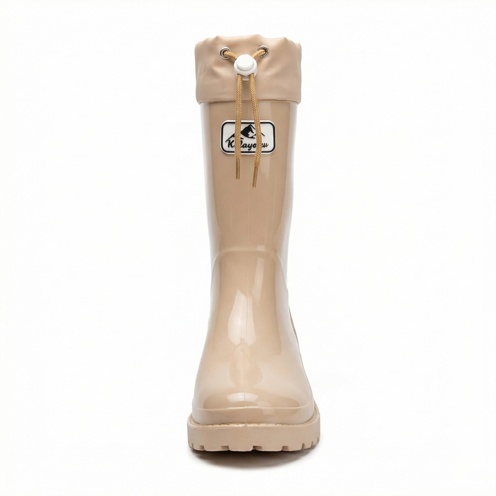 Damen Hochwertige und Stylische Gummistiefel mit Verstellbarem Schnürsystem Drune