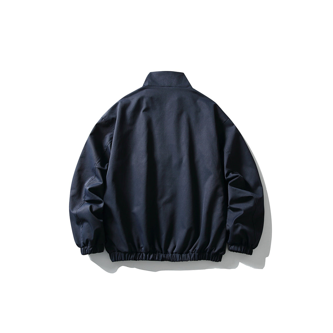 Herren Tech-Bomberjacke im Workwear-Stil mit hohem Stehkragen und elastischem Saum Drune