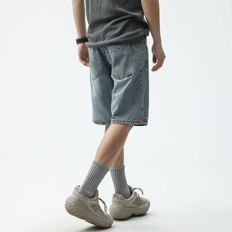 Herren Denim-Shorts im lässigen Relaxed Fit mit seitlichen Taschen Drune