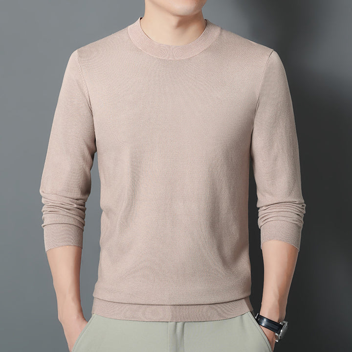 Herren Feiner Rundhalspullover aus Feinstrick mit schmaler Silhouette Drune