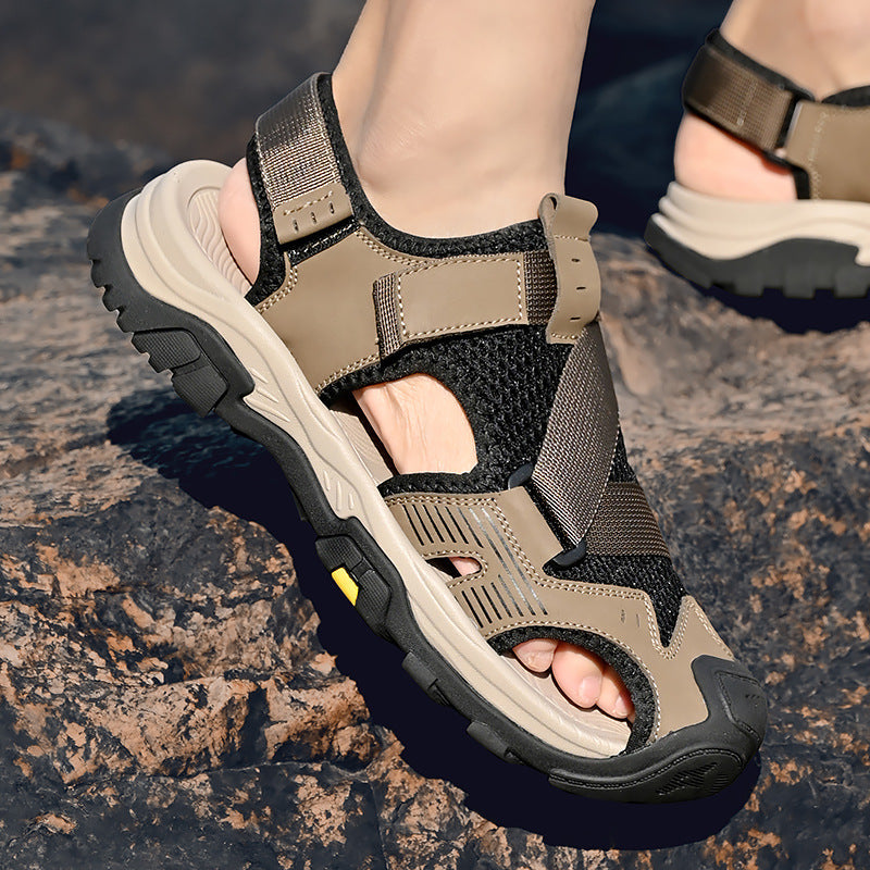 Damen Sportliche Outdoor-Sandalen mit rutschfester Sohle und verstellbaren Riemen Drune