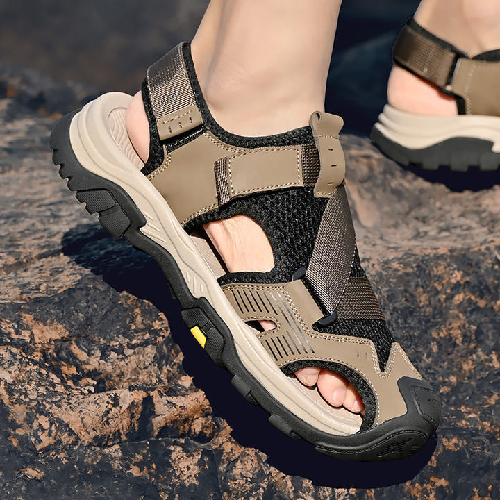 Damen Sportliche Outdoor-Sandalen mit rutschfester Sohle und verstellbaren Riemen Drune