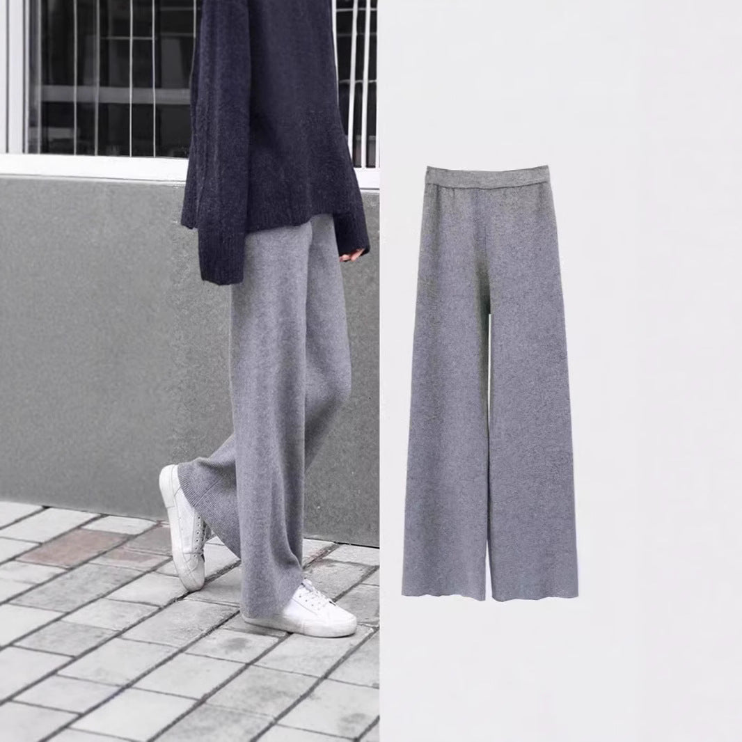 Damen Weite, elegante Palazzo-Hose Drune