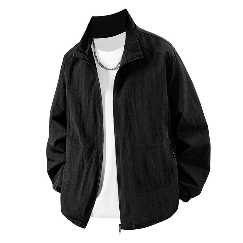 Herren Leichte Übergangsjacke mit hohem Kragen Drune 1787797801