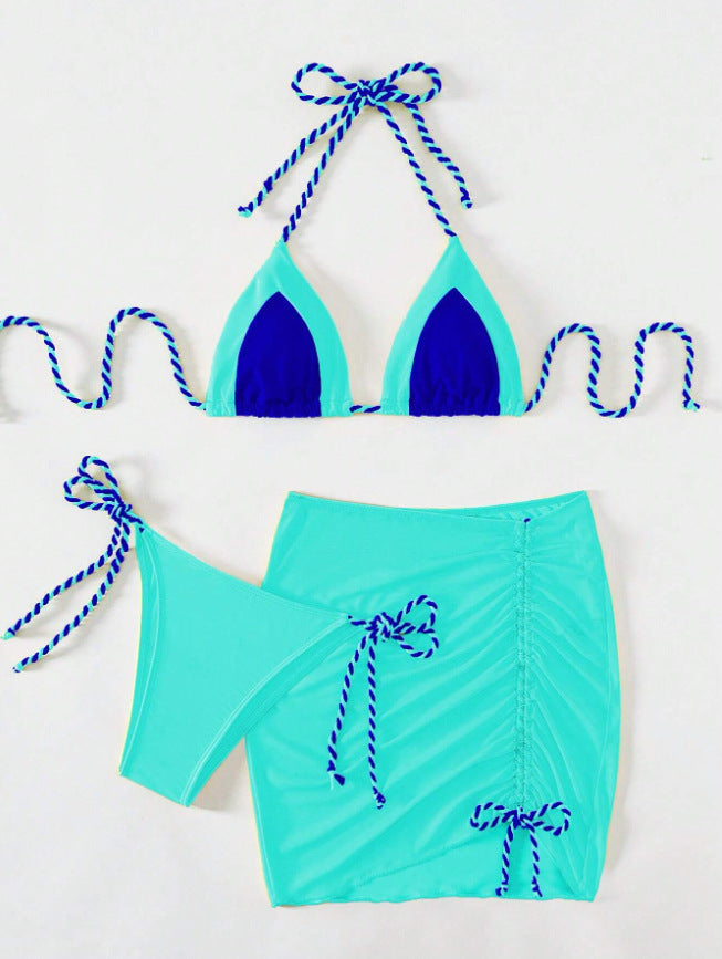 Damen Bikiniset mit Rüschen Drune