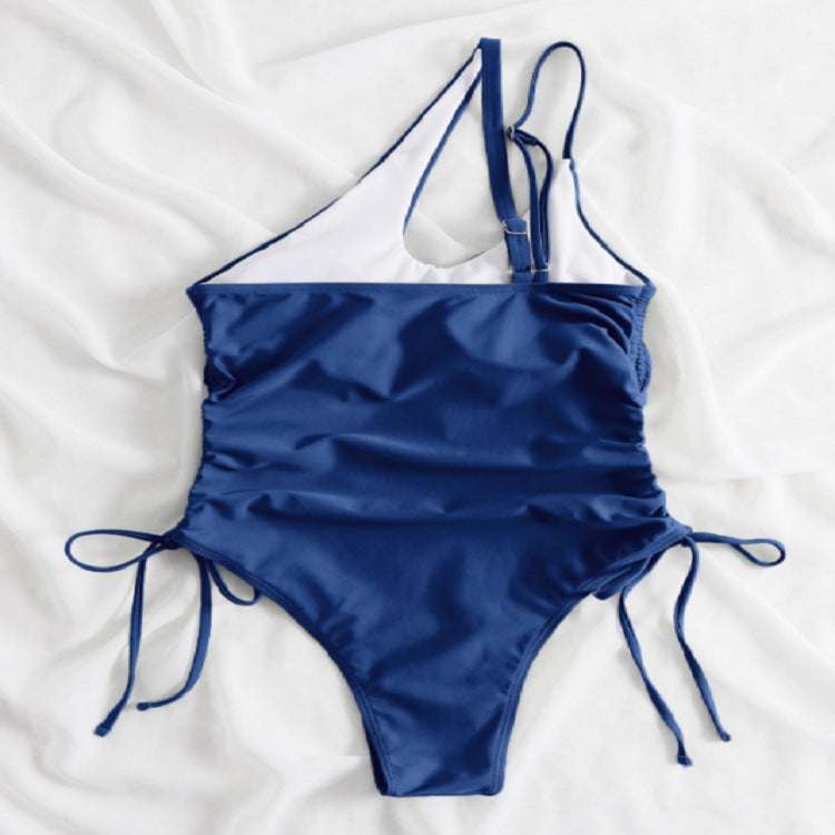 Damen Einseitiger Badeanzug mit verstellbarem Schnitt Drune