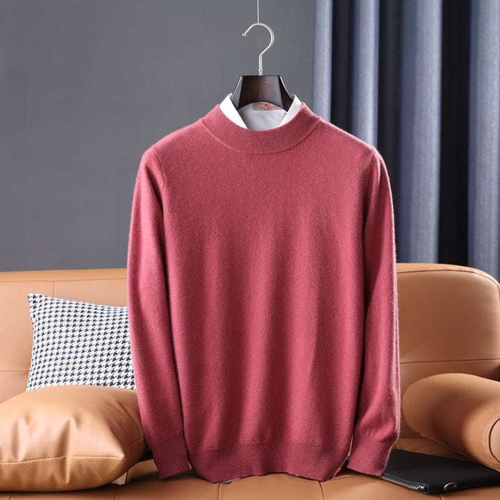 Herren Feiner Rollkragenpullover in schlanker Minimal‑Silhouette aus Woll‑Kaschmir‑Mix Drune
