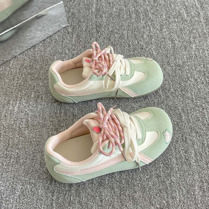 Damen Sportliche Sneakers mit innovativer Schnürung und farbenfrohem Design Drune