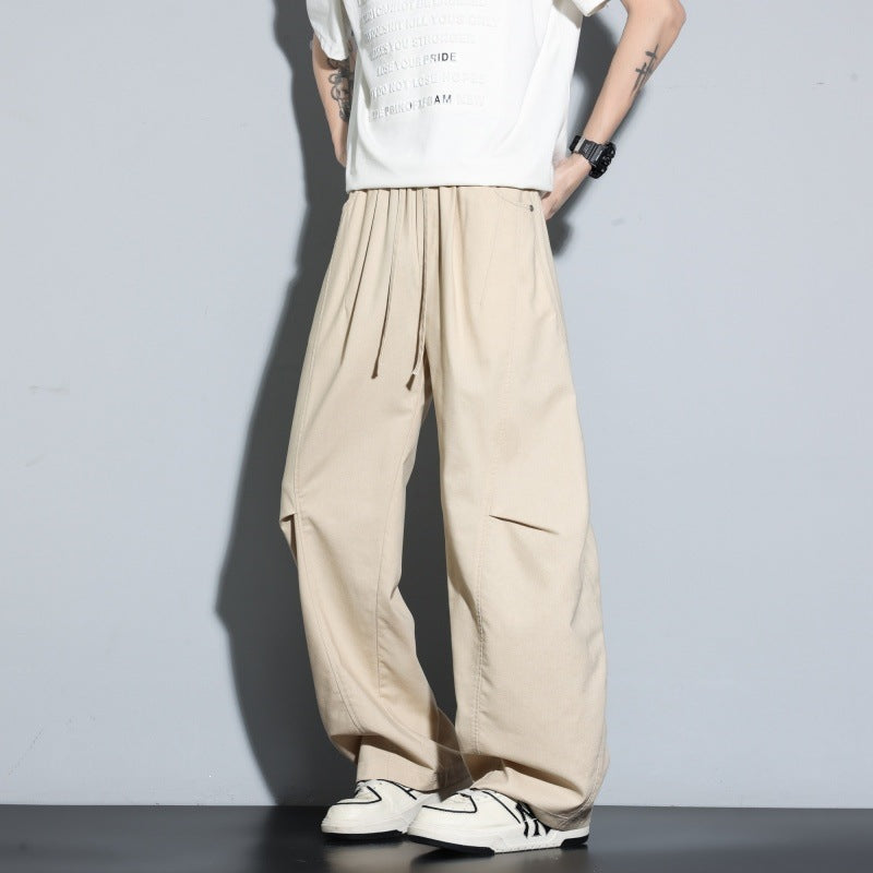 Damen Weite Lagen-Loungehose mit Cargo-Details & elastischem Tunnelzug Drune