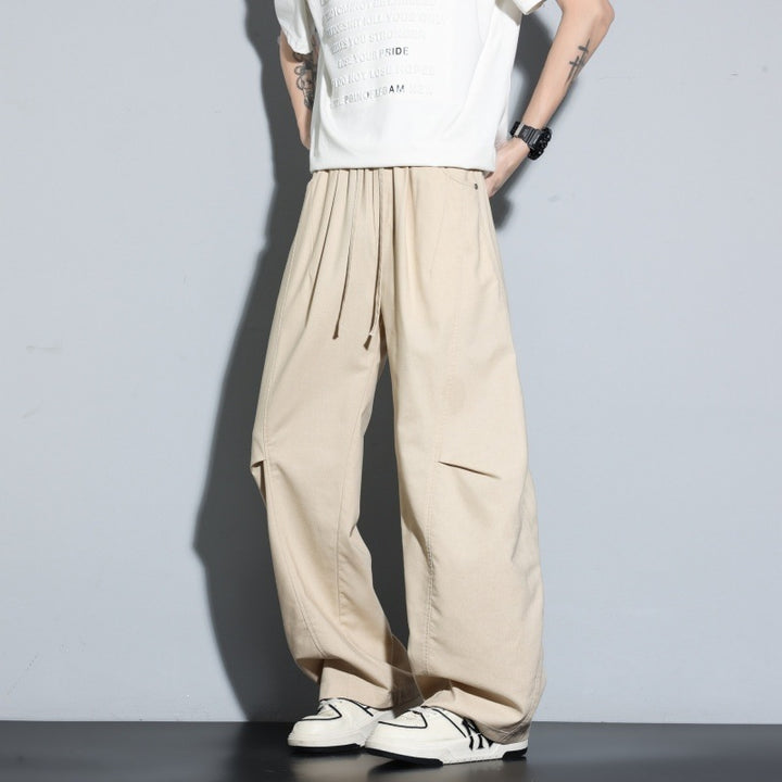 Damen Weite Lagen-Loungehose mit Cargo-Details & elastischem Tunnelzug Drune