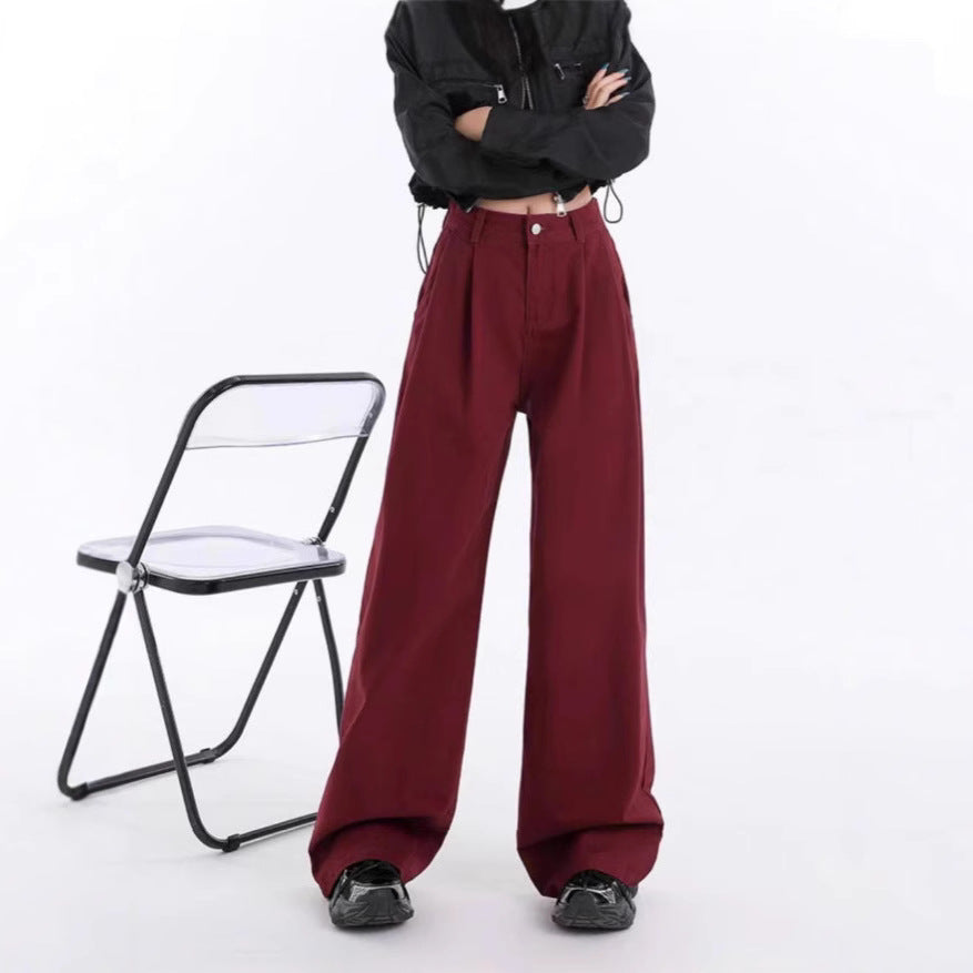 Damen Weit geschnittene Chino-Hose Drune
