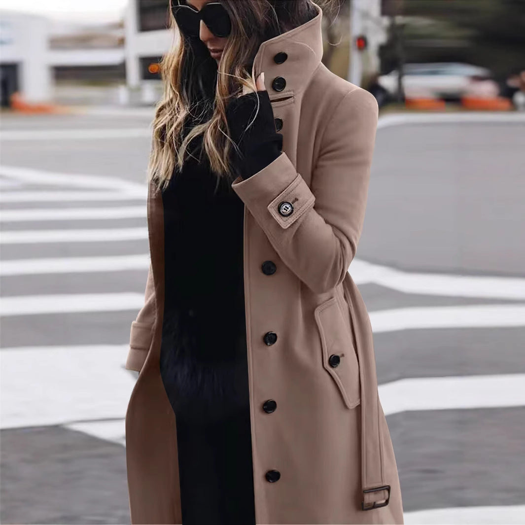 Damen Hochwertiger Trenchcoat Drune