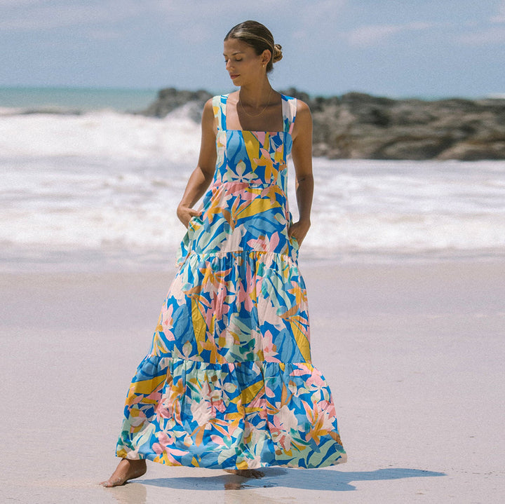 Damen Sommerliches Maxikleid Drune