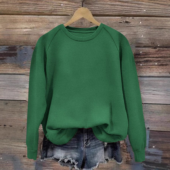 Damen Oversize Sweatshirt mit Raglanärmeln und elastischem Saum Drune