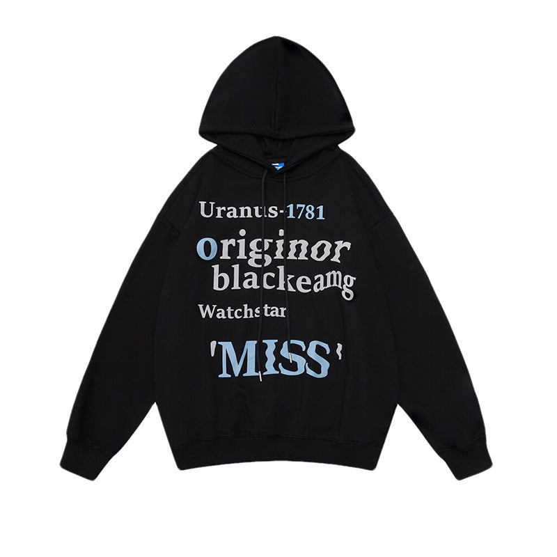 Damen Freizeit Hoodie mit trendigem Schriftzug Drune