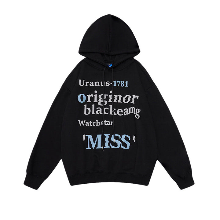 Damen Freizeit Hoodie mit trendigem Schriftzug Drune
