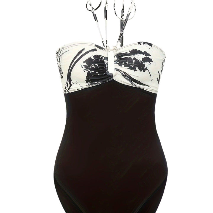 Damen Bandeau-Badeanzug mit modischem Halter-Design und eleganten Details Drune