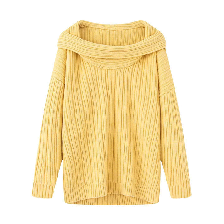 Damen Grobstrickpullover mit modischem Rollkragen Drune
