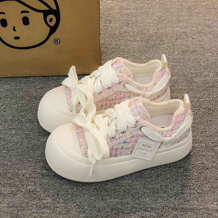 Damen Retro-Inspirierte Sneakers mit atmungsaktivem Obermaterial und modischem Design Drune