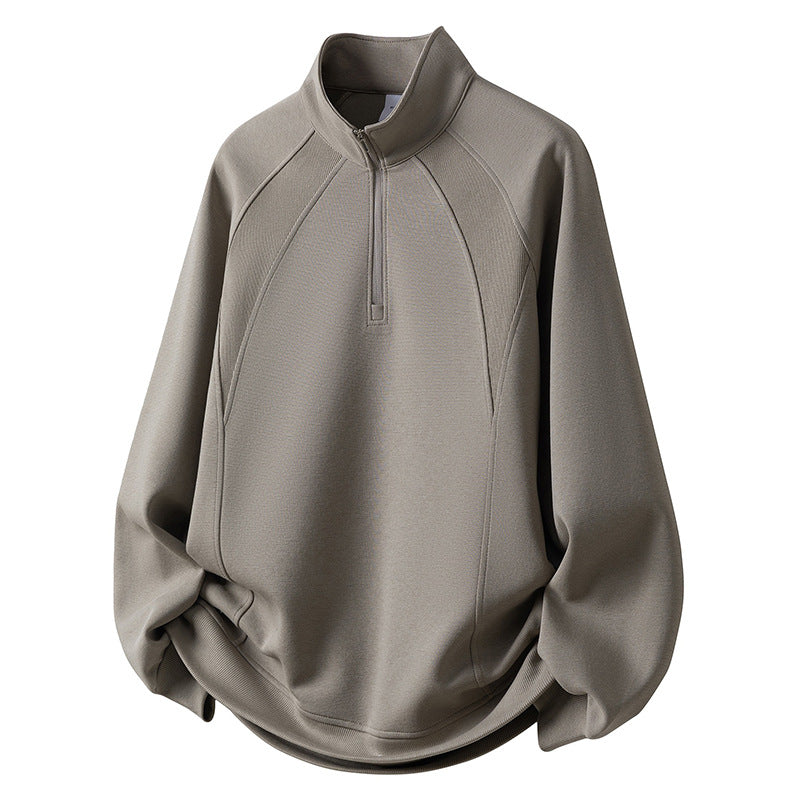 Herren Sport Fleece Pullover mit Reißverschluss Drune