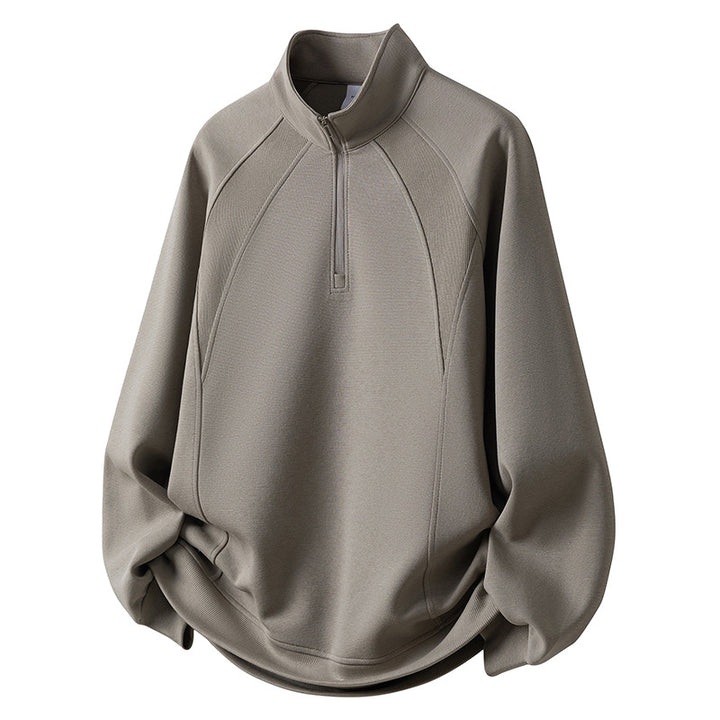 Herren Sport Fleece Pullover mit Reißverschluss Drune