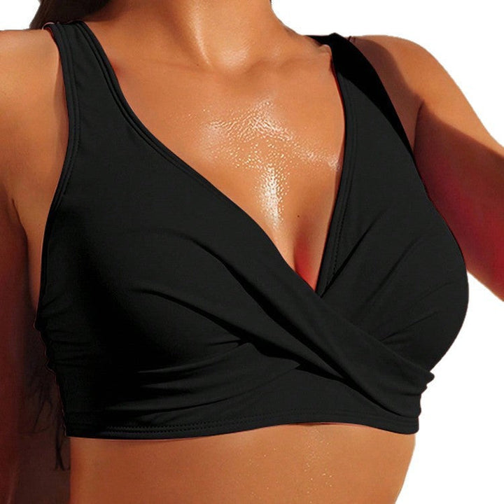Damen Sport-Bikini-Oberteil mit raffiniertem Wickeldetail Drune