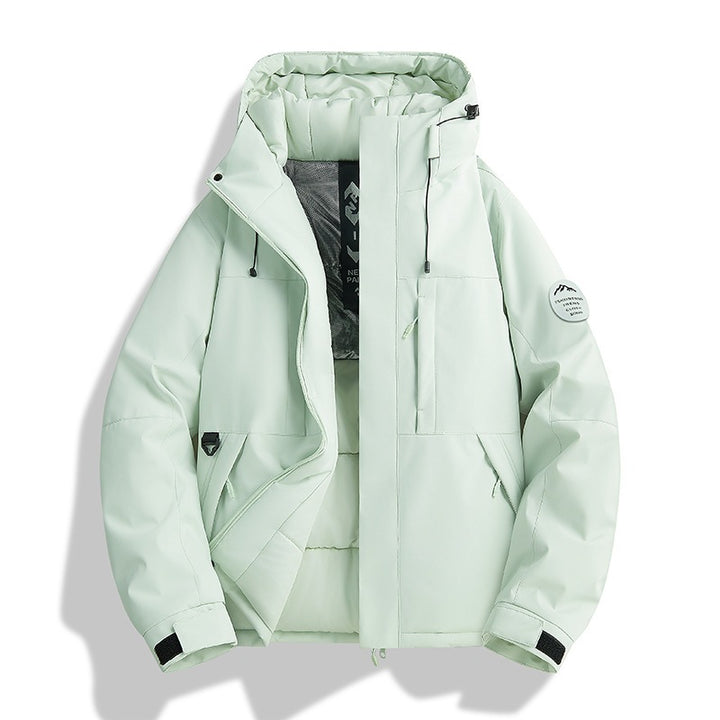 Damen Wattierte Winterjacke mit Kapuze, wasserabweisend und winddicht Drune