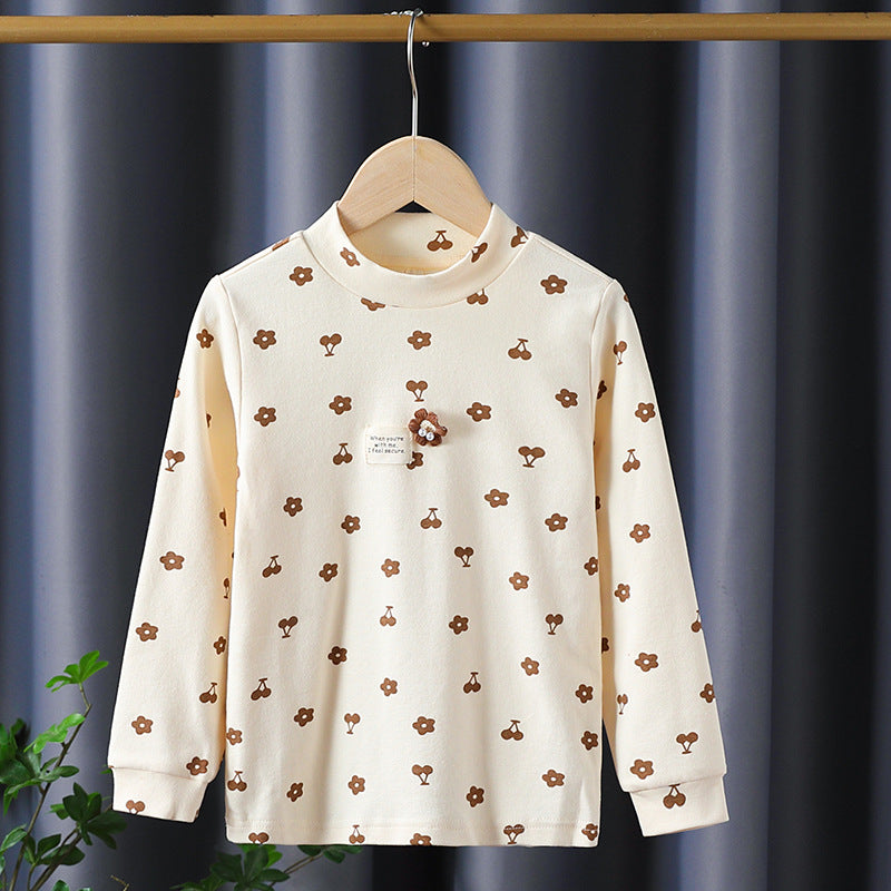 Mädchen Langarmshirt mit verspieltem Blüten- und Tierdesign Drune