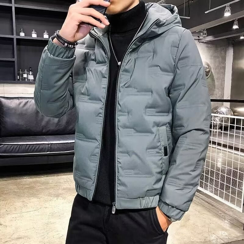 Herren Wattierte Steppjacke mit Kapuze Drune