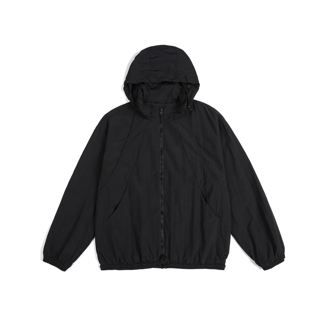 Unisex Leichte Kapuzenjacke im Oversize-Parka-Stil mit Tunnelzugbund Drune