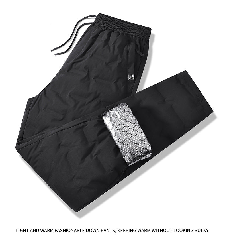 Herren Gepolsterte Thermohose mit Steppung, elastischem Bund und Reißverschlusstaschen Drune