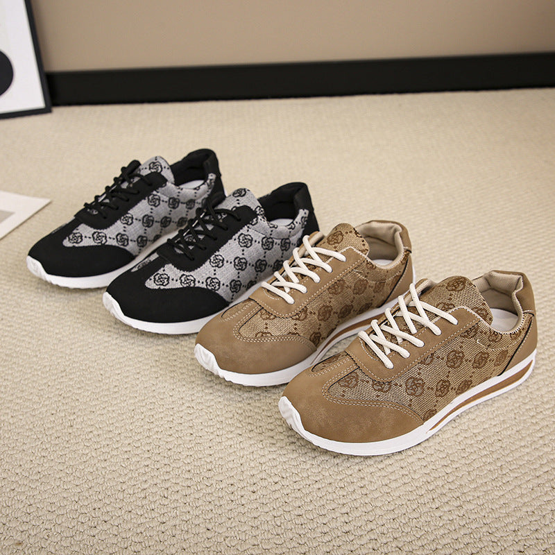 Damen nan leichte Jacquard Freizeitsneaker mit gepolstertem Komfortfußbett Drune