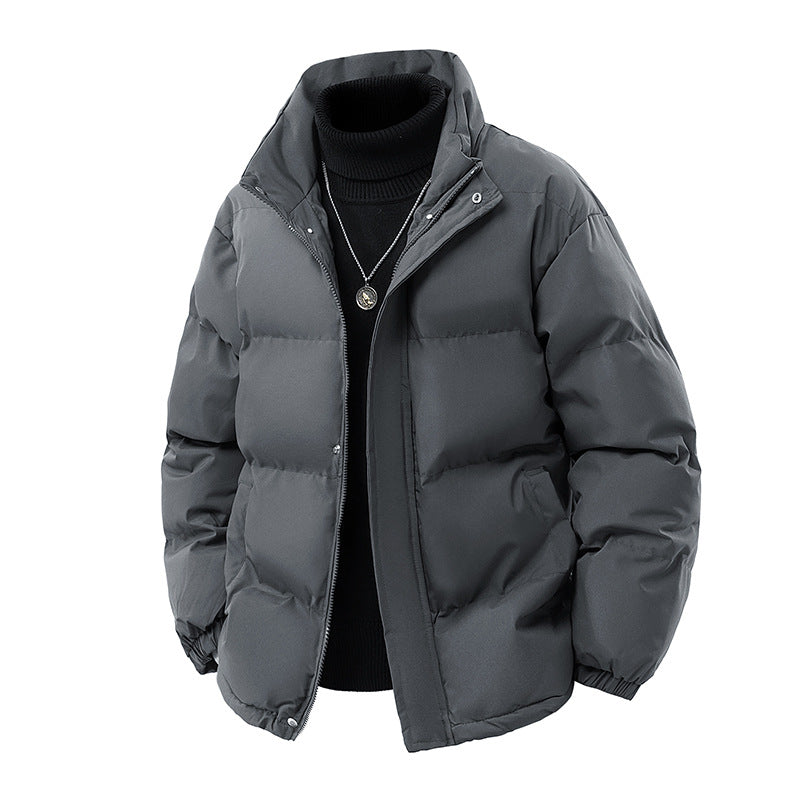Herren Wattierte Oversize-Pufferjacke mit wasserabweisender Shell, hohem Stehkragen und verdecktem Reißverschluss Drune