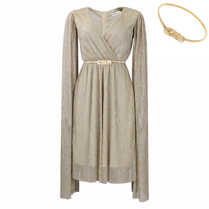 Damen Glamouröses Abendkleid mit voluminösen Ärmeln und eleganter Taillierung Drune