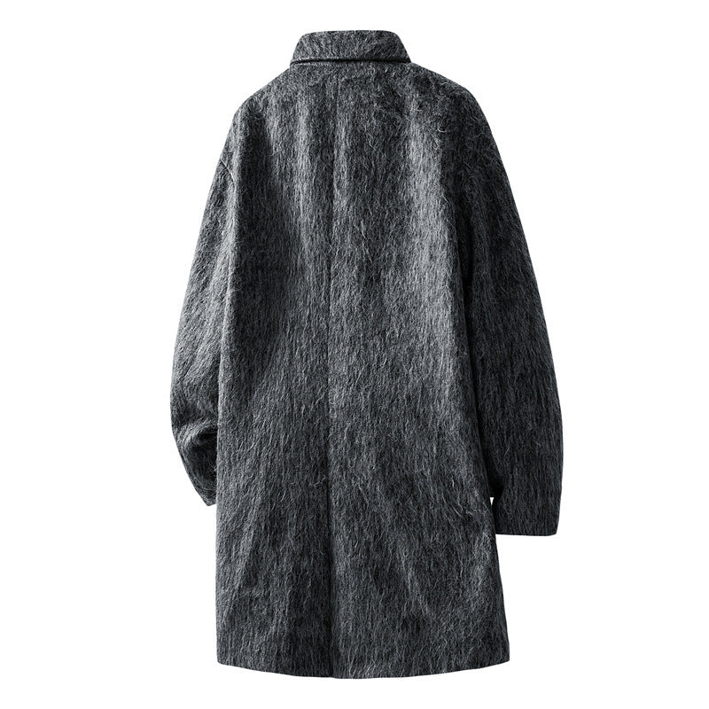 Damen Modische Wollmantel Drune