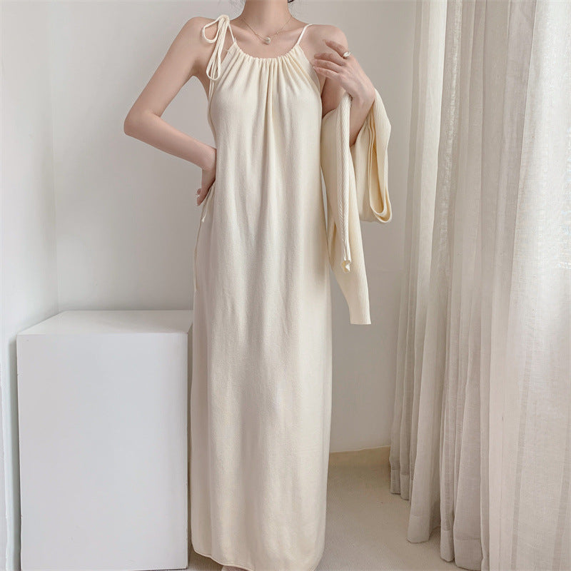 Damen Maxikleid mit verstellbaren Trägern und elegantem Schnitt Drune