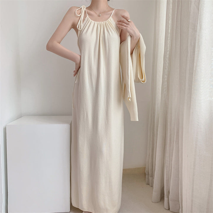 Damen Maxikleid mit verstellbaren Trägern und elegantem Schnitt Drune