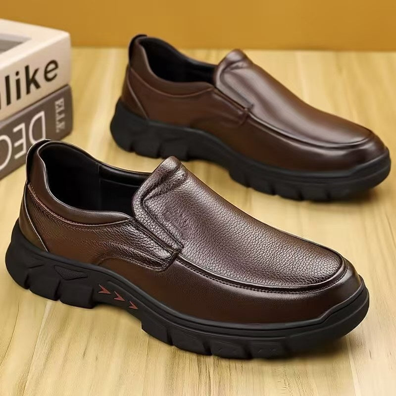 Herren Elegante Slip-On Lederschuhe Drune