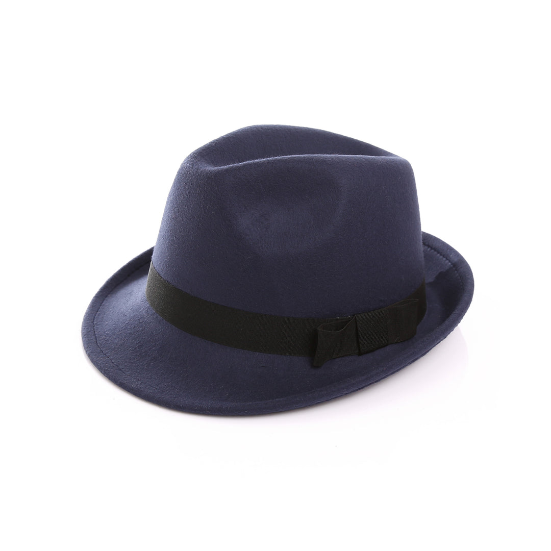 Damen Fedora-Hut aus hochwertigem Wollmix mit stilvollem Band Drune