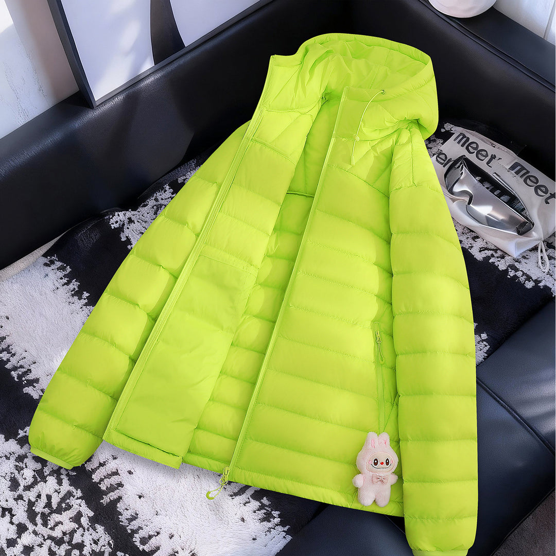 Damen Leichte Steppjacke mit Kapuze Drune