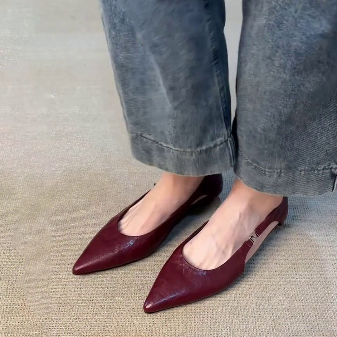 Damen Slingback-Ballerinas mit elegantem Cut-Out und bequemer Passform Drune
