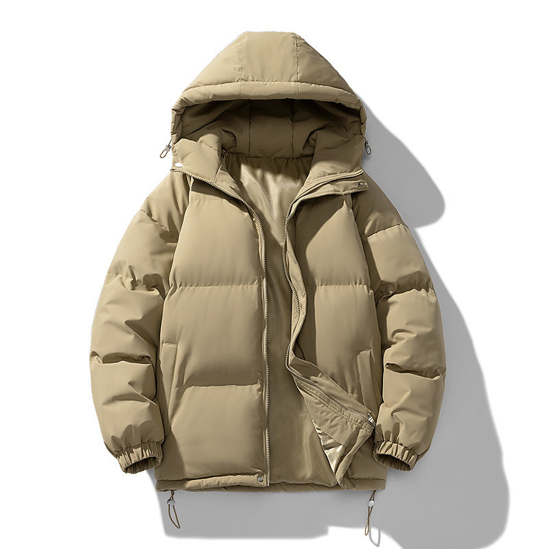 Unisex Gepolsterte Kapuzensteppjacke mit Thermoisolierung und verstellbarem Saum Drune