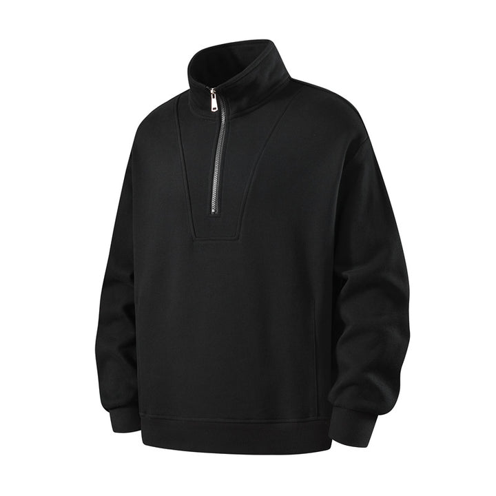 Herren Sportliche Stehkragen Sweatjacke