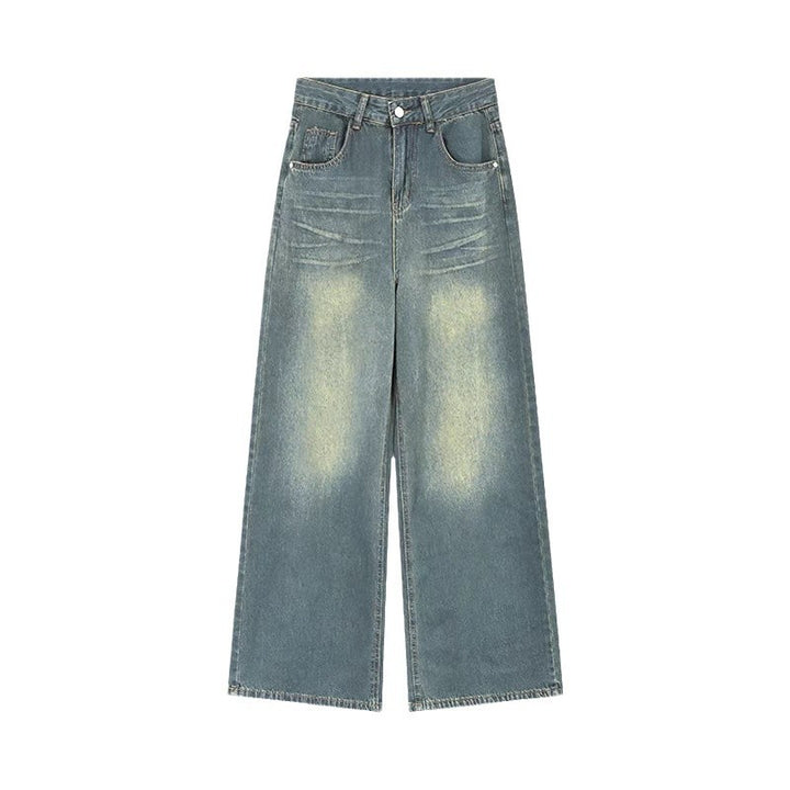 Damen Weit geschnittene Jeans mit Vintage-Effekten Drune