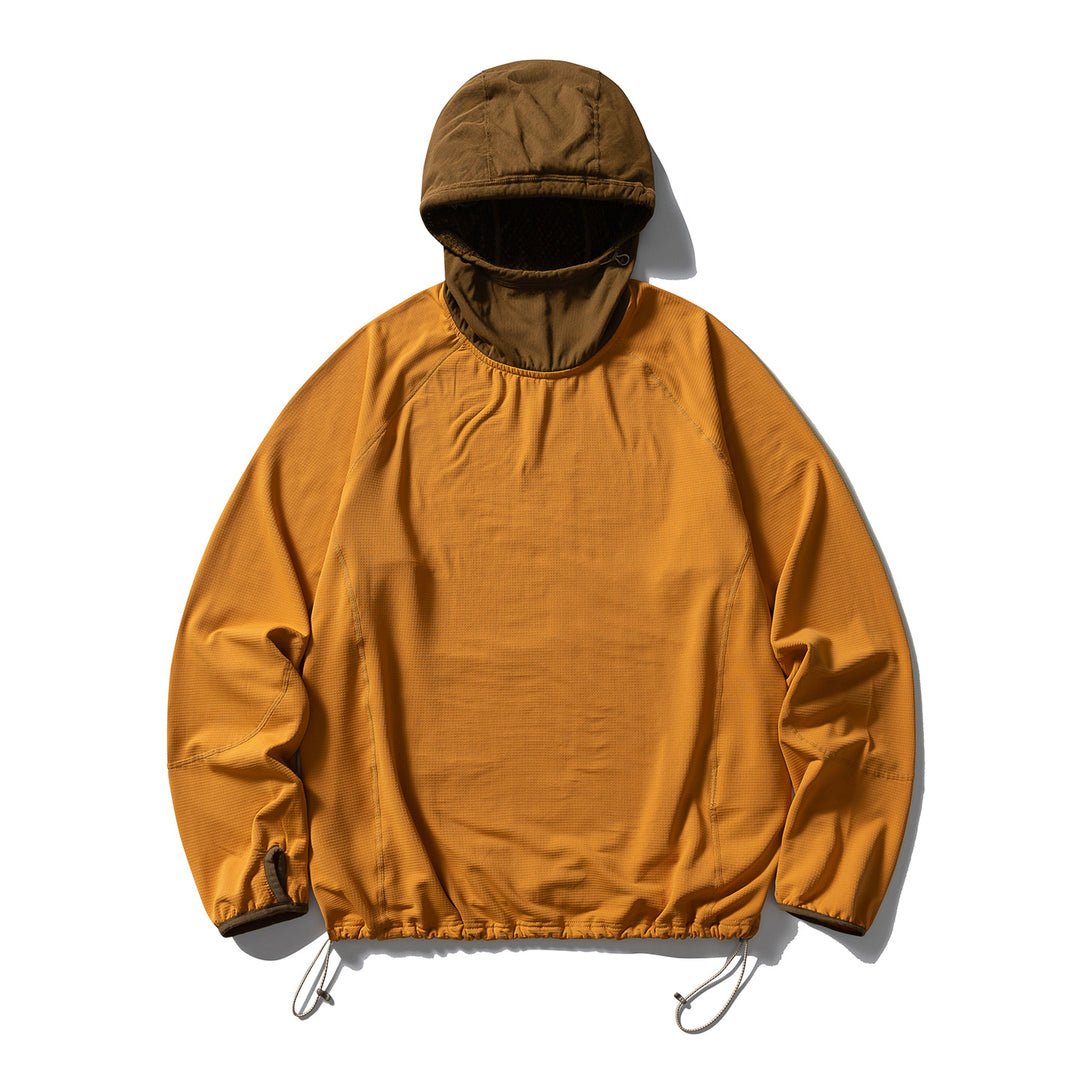 Unisex Technischer Kapuzenpullover mit verstellbarem Saum, isolierter Innenkapuze und Daumenöffnungen Drune