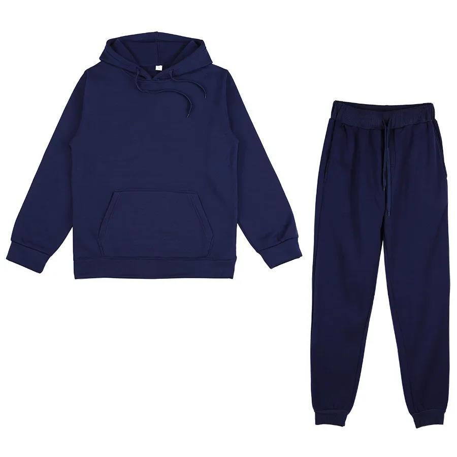 Unisex weiches Lounge-Set mit Oversize-Hoodie, taillenhoher Jogginghose und geripptem Knöchelabschluss Drune